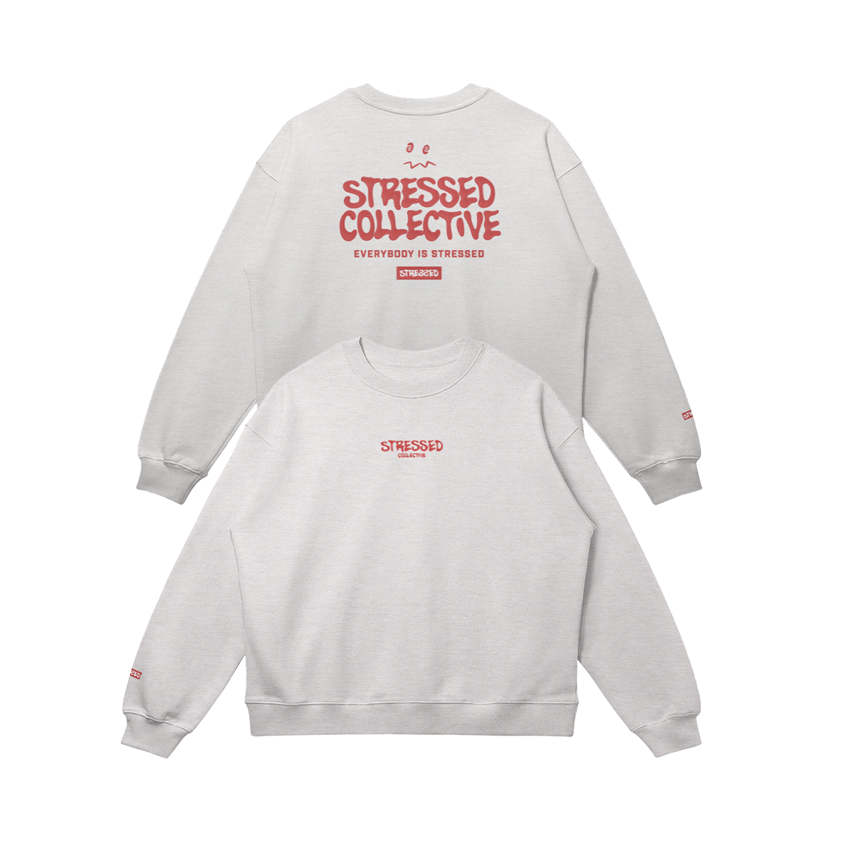 All Stitched Stressed Sweatshirt PODpartner