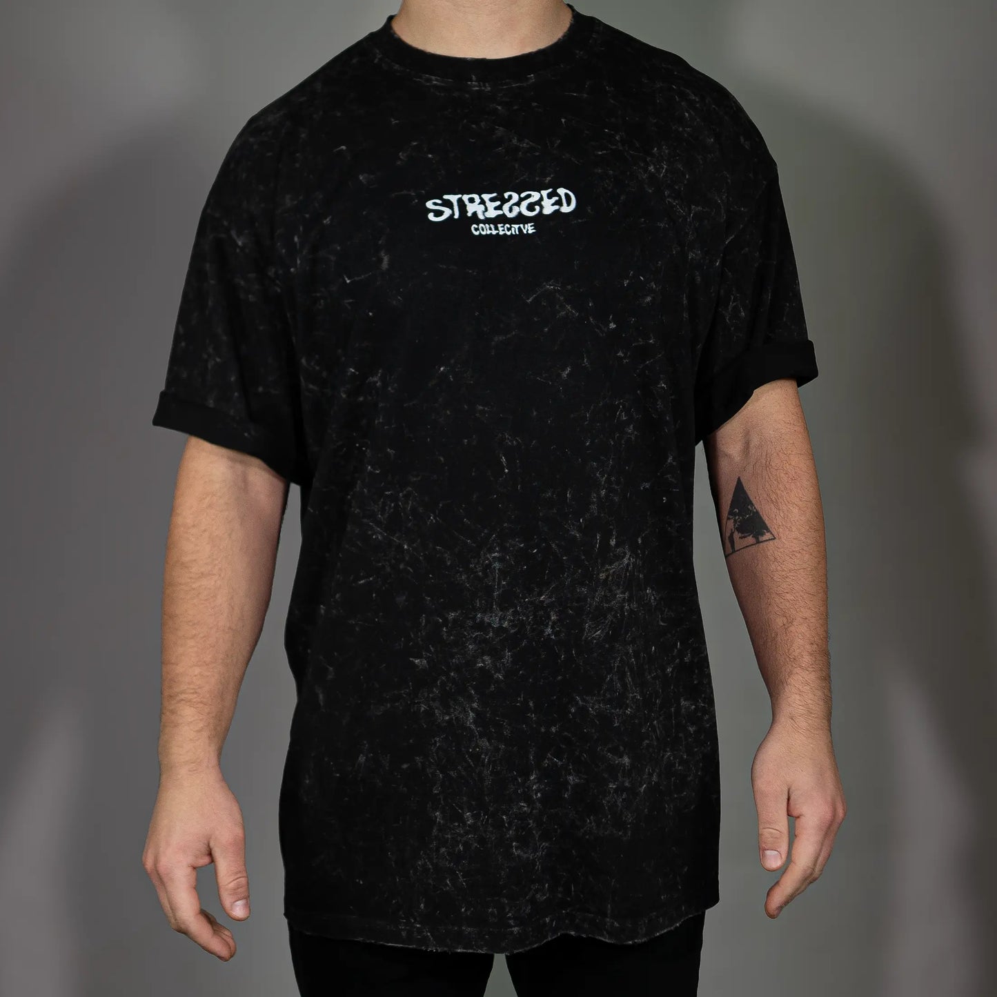 Repeating Stressed Snow Wash T-Shirt PODpartner