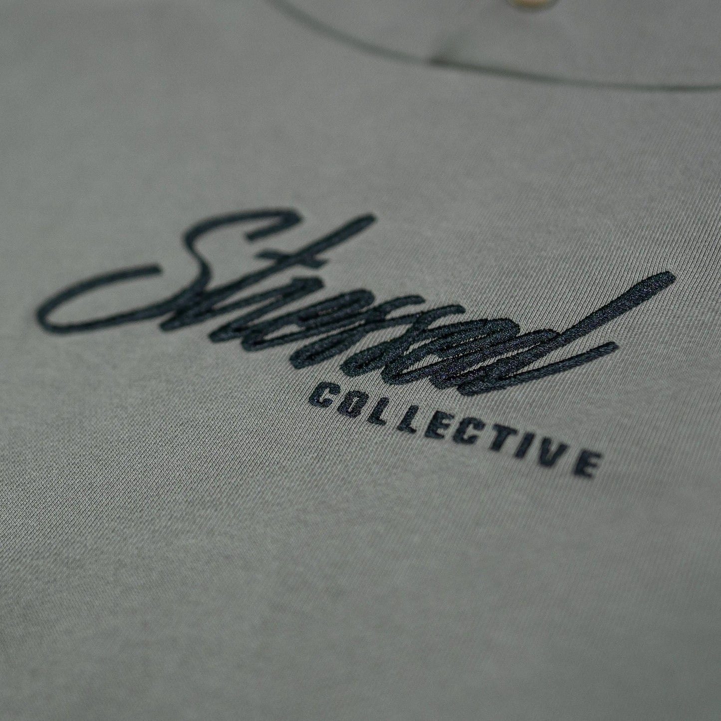Stitched Script Logo Snap Hoodie PODpartner