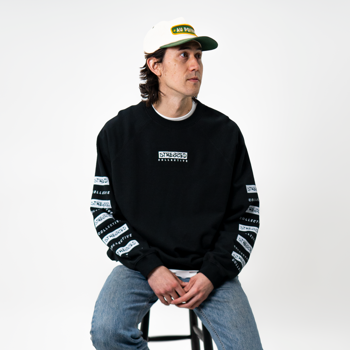 Stressed Box Logo Sweatshirt PODpartner