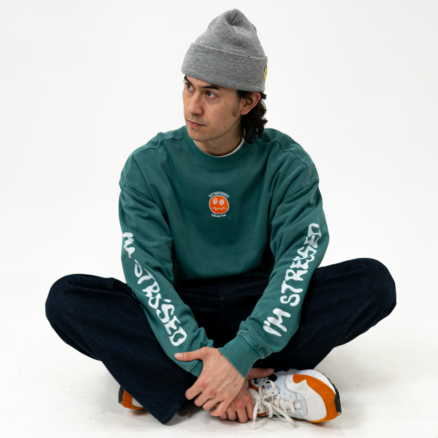 Orange Circle Logo Sweatshirt PODpartner