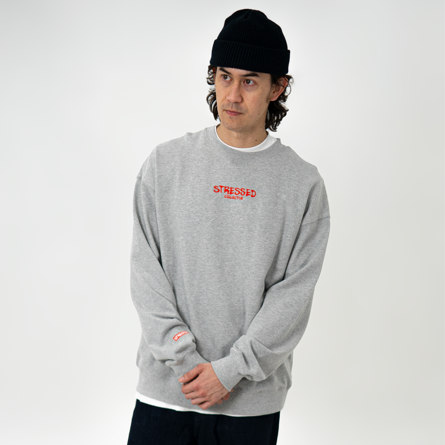 All Stitched Stressed Sweatshirt PODpartner