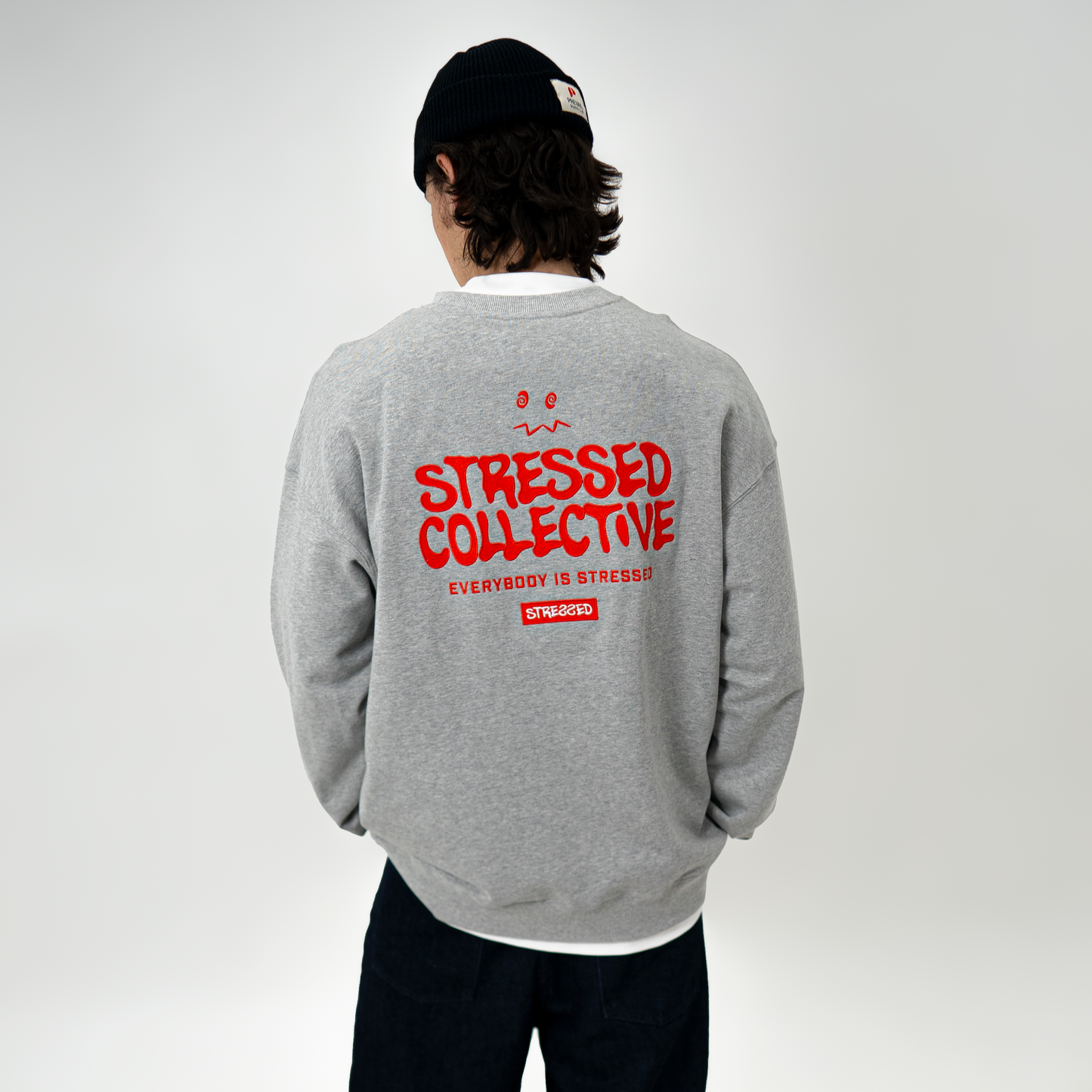 All Stitched Stressed Sweatshirt PODpartner