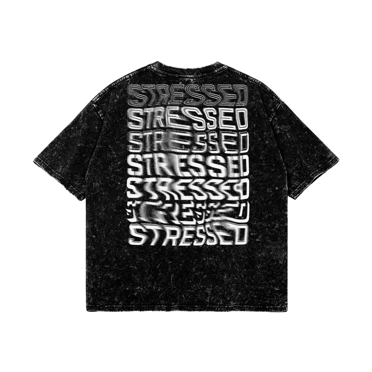 Repeating Stressed Snow Wash T-Shirt PODpartner