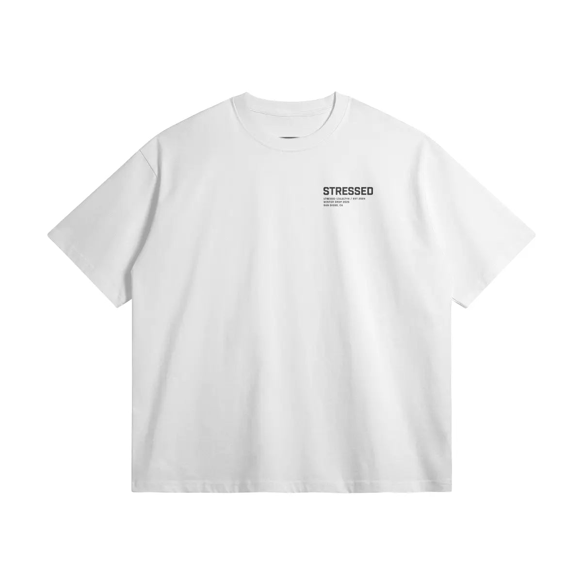 Black Signature Stressed T-Shirt PODpartner