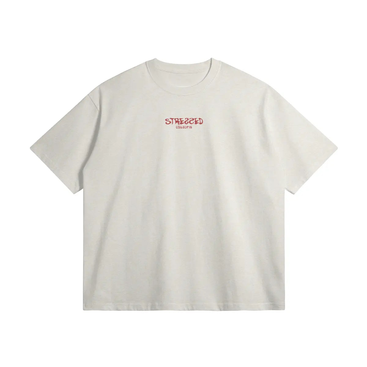 Red Repeating Distressed T-Shirt PODpartner