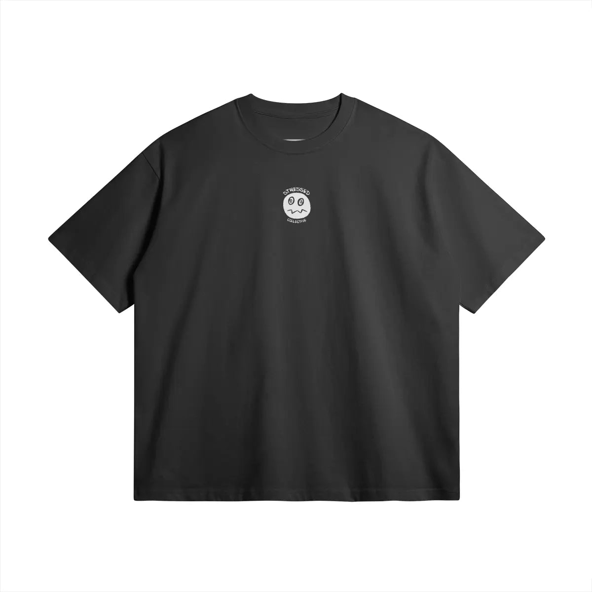 White Circle Face Logo T-Shirt PODpartner