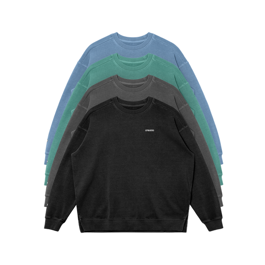 Stitched Box Logo Crew Neck