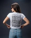 Repeating Stressed Embroided Crop Top PODpartner