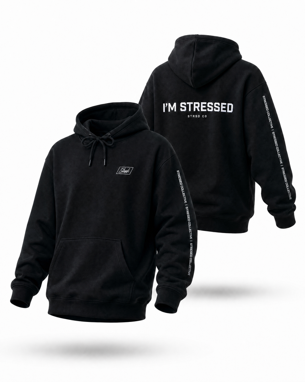 Embroided Diamond Logo Draw String Hoodie PODpartner