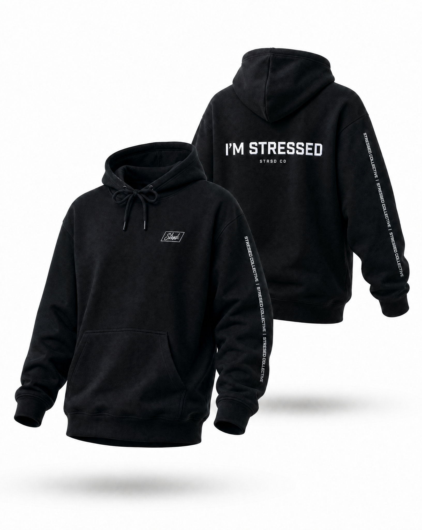 Embroided Diamond Logo Draw String Hoodie PODpartner