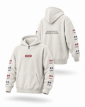Emroided Repeating Face Sleeve Snap Hoodie PODpartner