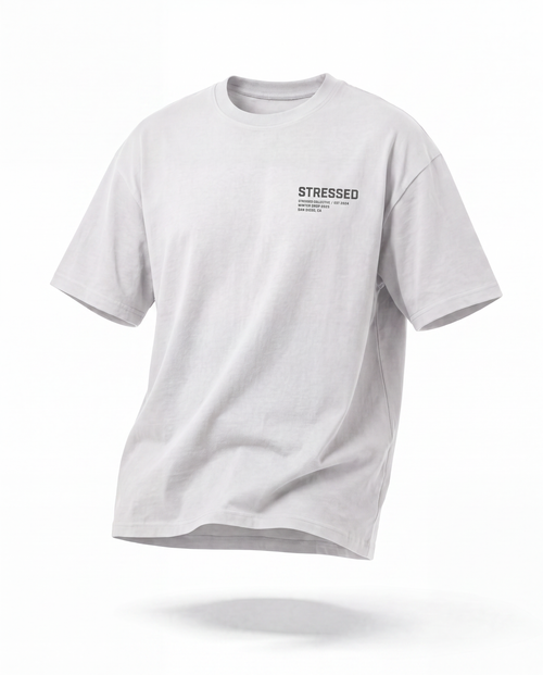Black Signature Stressed T-Shirt PODpartner