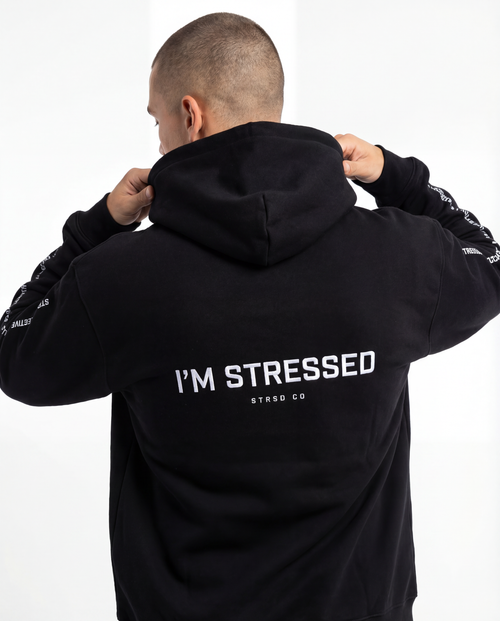 Embroided Diamond Logo Draw String Hoodie