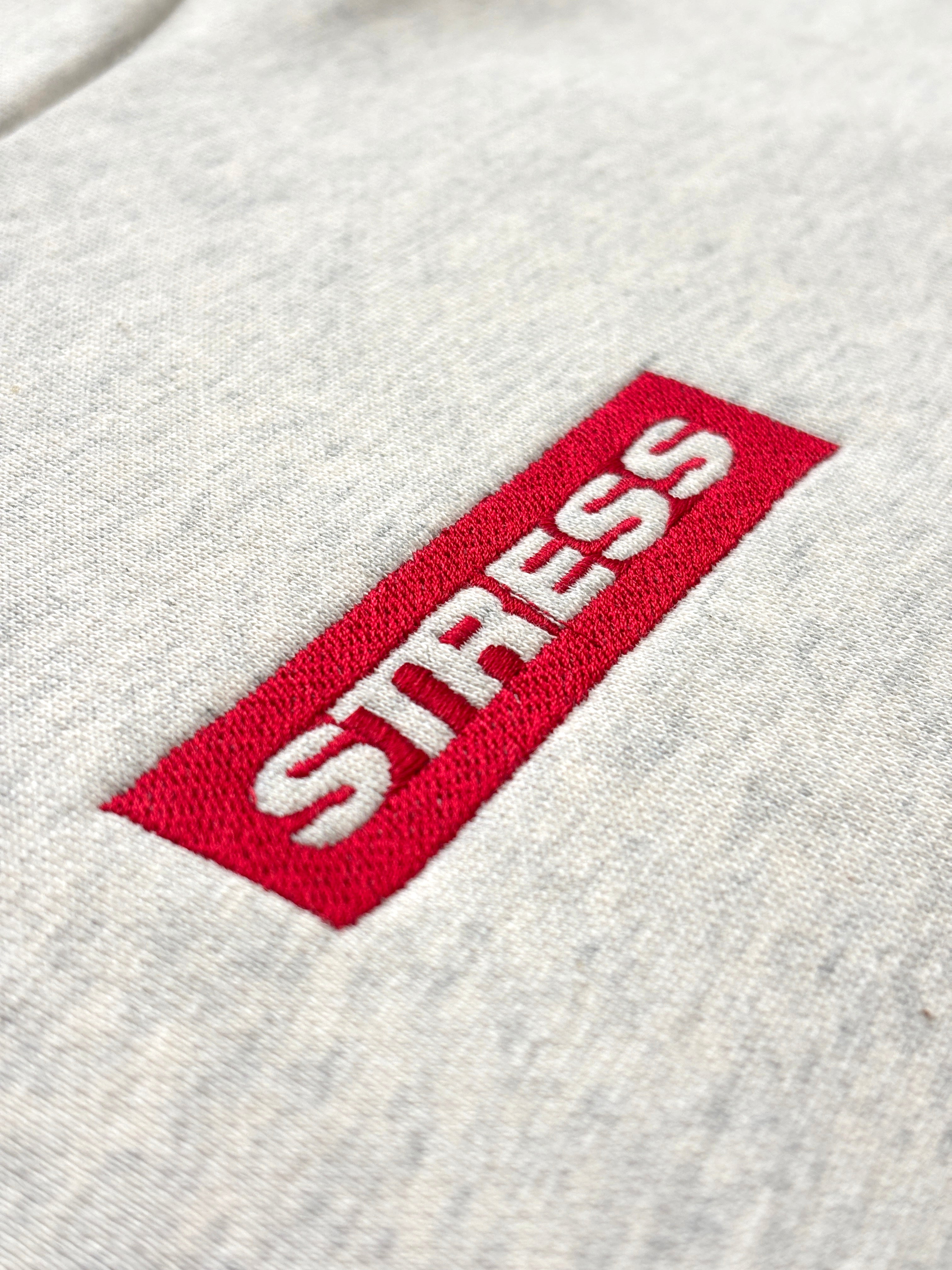 Emroided Repeating Face Sleeve Snap Hoodie PODpartner