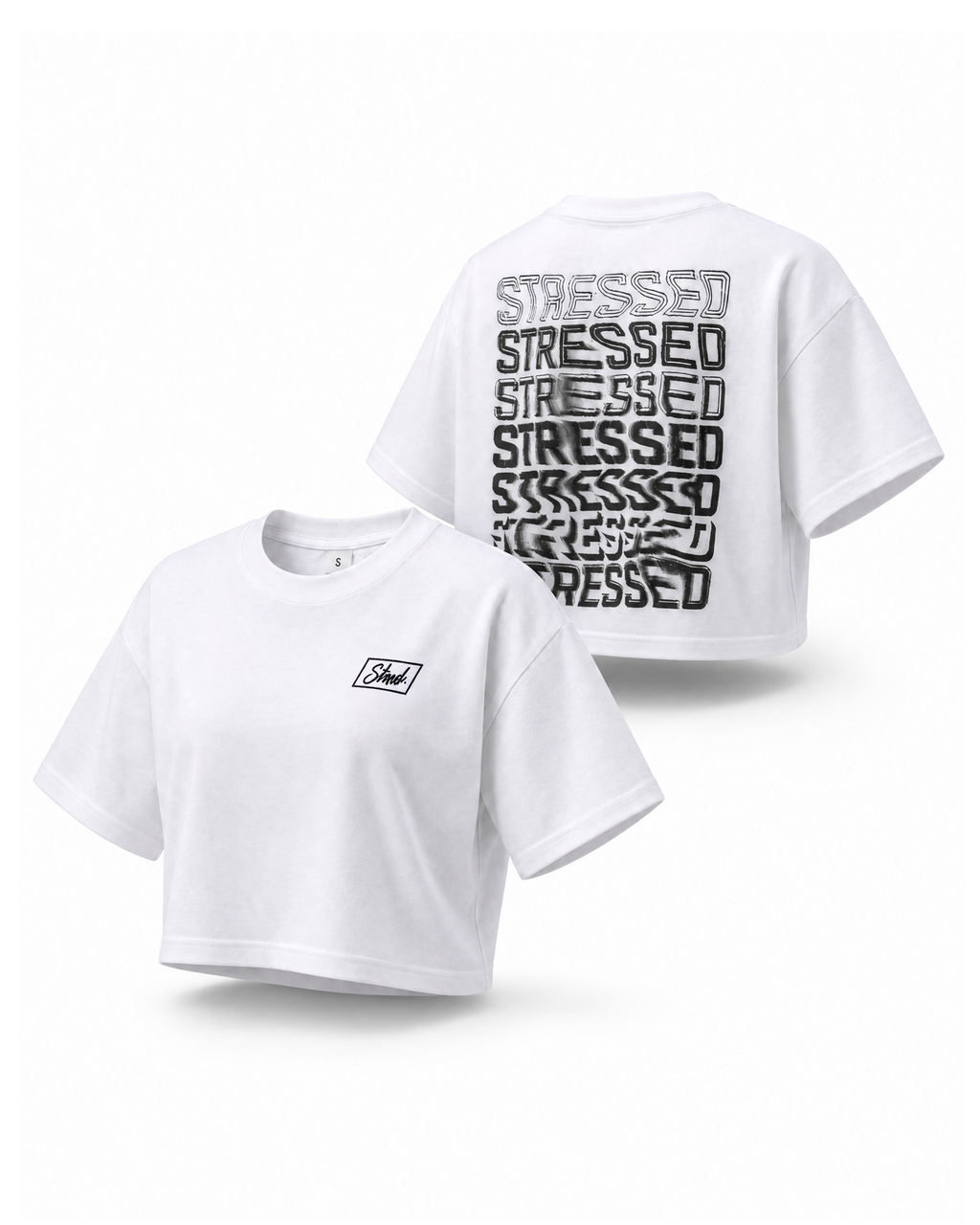 Embroided Repeating Crop Top PODpartner