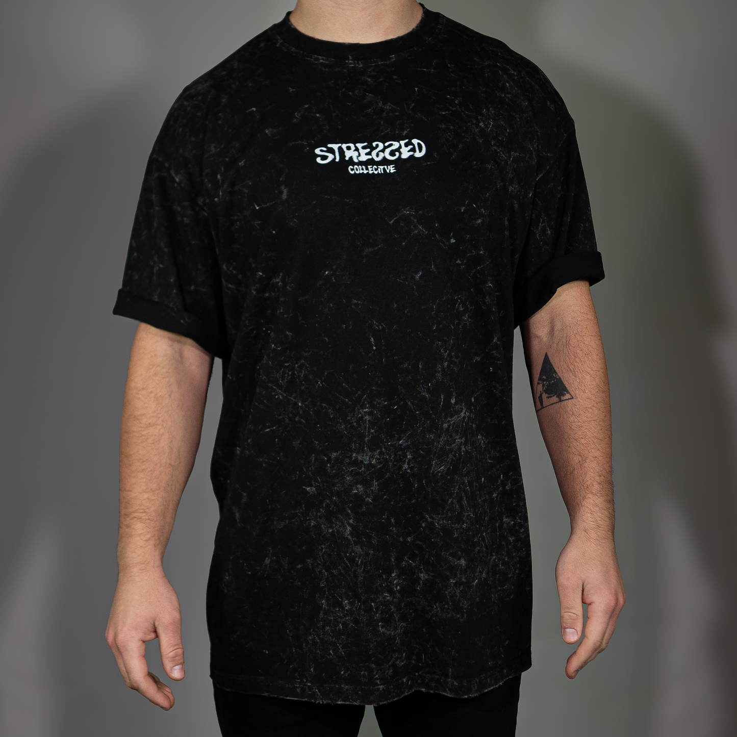 Repeating Stressed Snow Wash T-Shirt