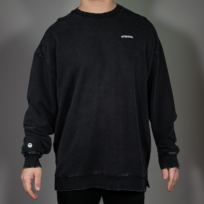 Stitched Box Logo Crew Neck