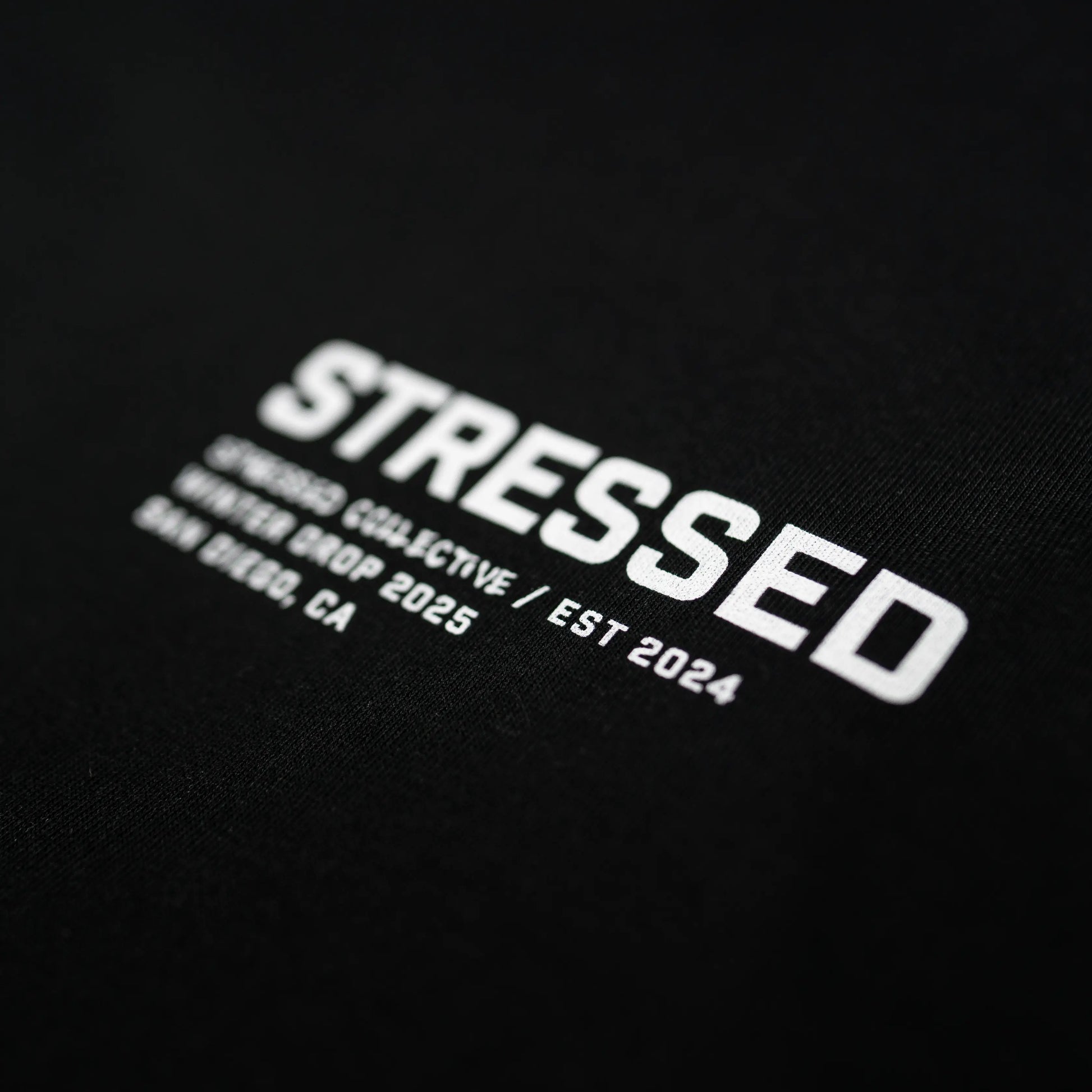 White Signature Stressed T-Shirt PODpartner