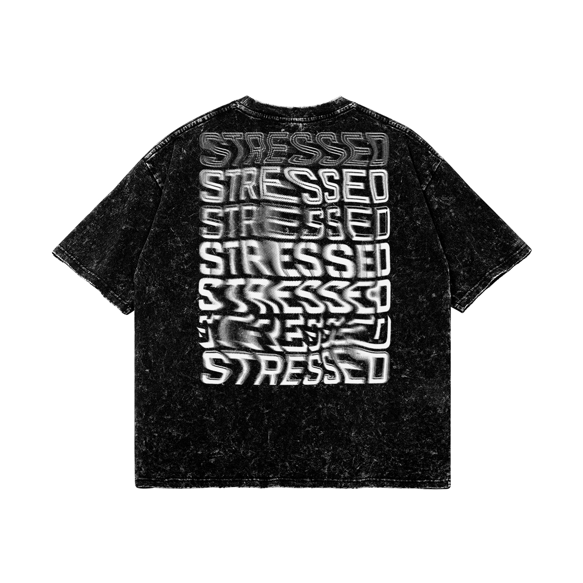 Repeating Stressed Snow Wash T-Shirt