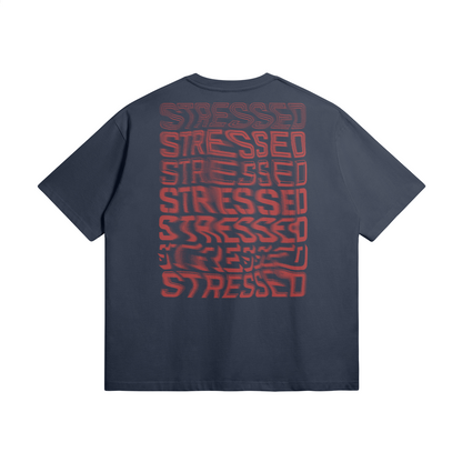 Red Repeating Distressed T-Shirt