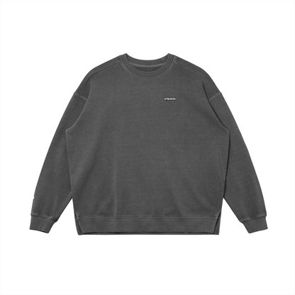 Stitched Box Logo Crew Neck