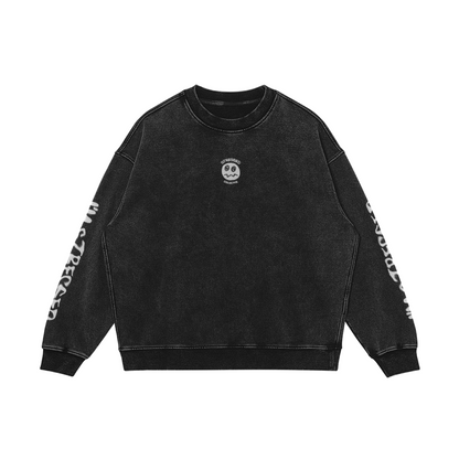 Stitched Face Logo Crew Neck